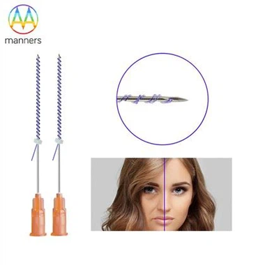 29G 38mm Gewinde PDO-Nadeln zum Füllen des Gesichtes