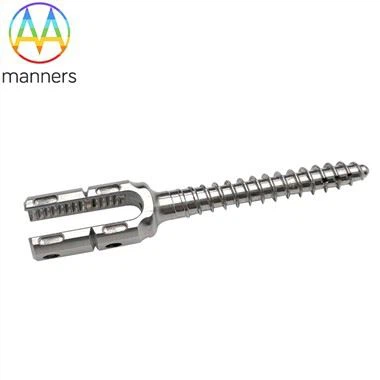 Posteriores thorakolumbales Wirbelsäulenfixationssystem Wirbelsäulen-Pedikelschrauben aus Titan